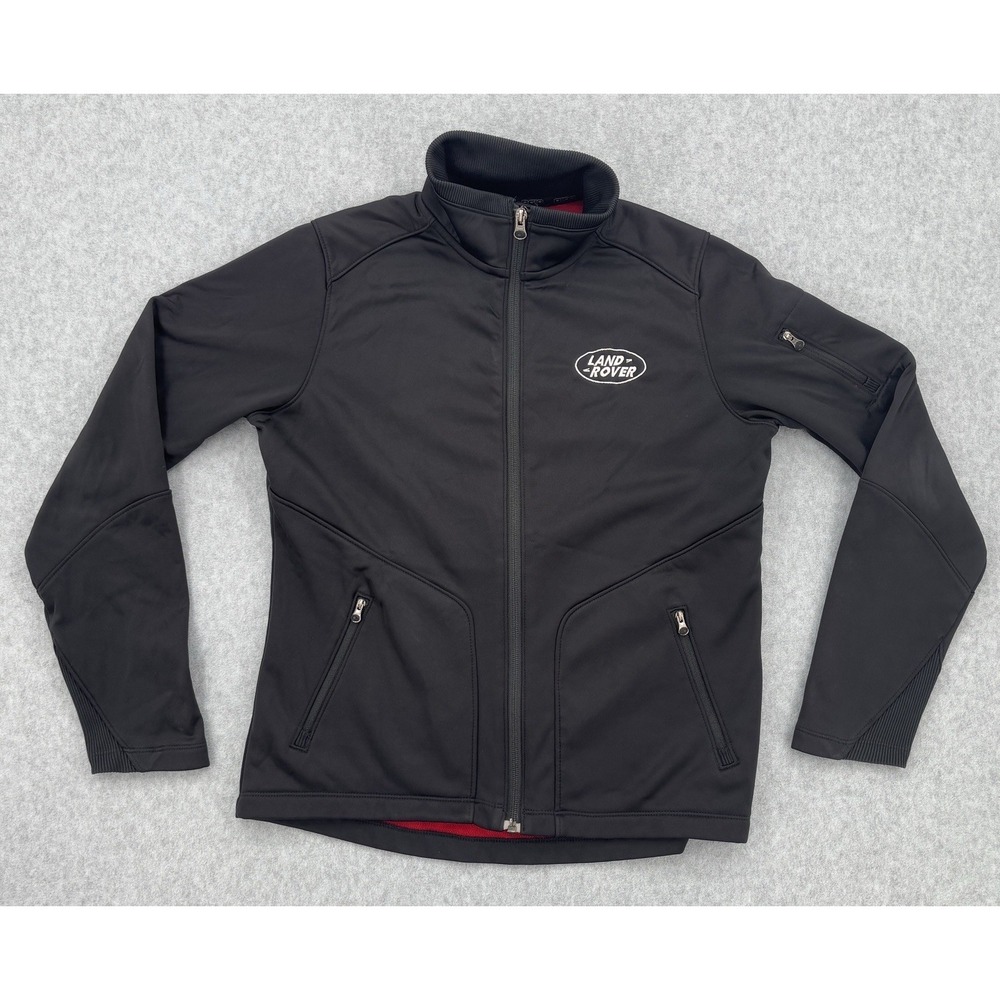 Land Rover Ogio Soft Shell Jacket Black Full Zip Logo Men's Small